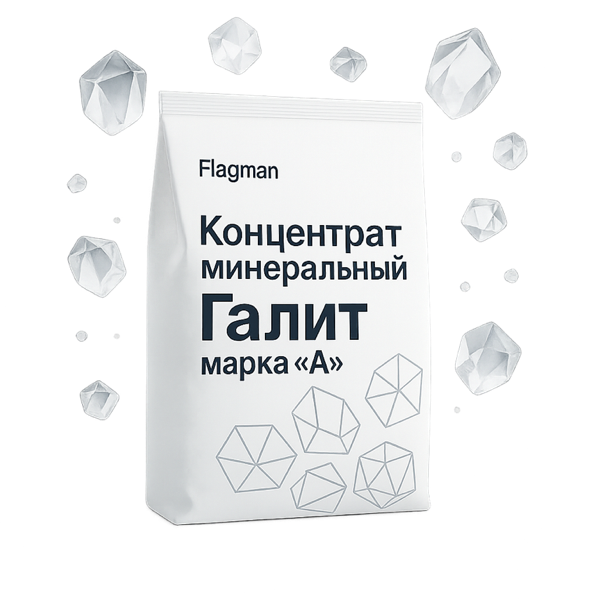Концентрат минеральный Галит марка «А» (25 кг / 1 т)